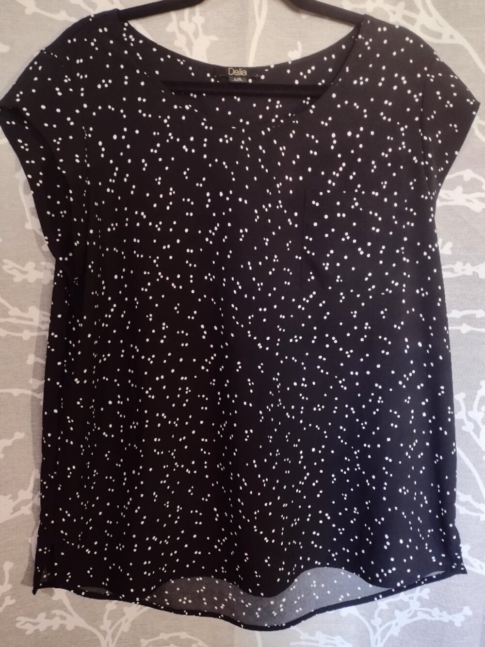 Dalia Short Sleeve Dot Blouse